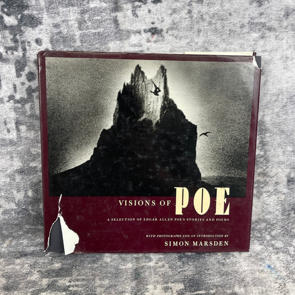 Vtg Visions of Poe Simon Marsden‎ Edgar Allan Gothic Photo Hardcover Book